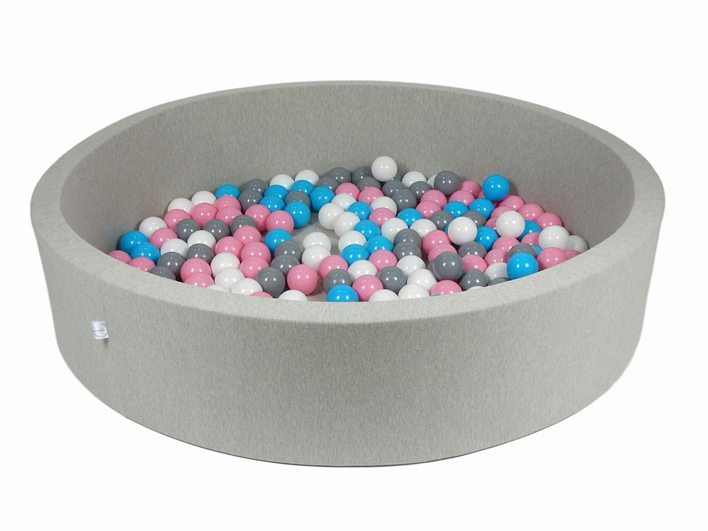 Mimii Okrągły suchy basen 130x30 su piłeczkami 7cm 200szt