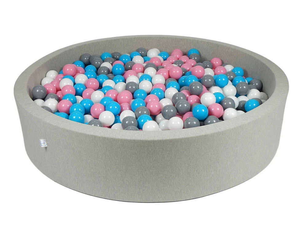 Mimii Okrągły suchy basen 130x30 su piłeczkami 7cm 200szt