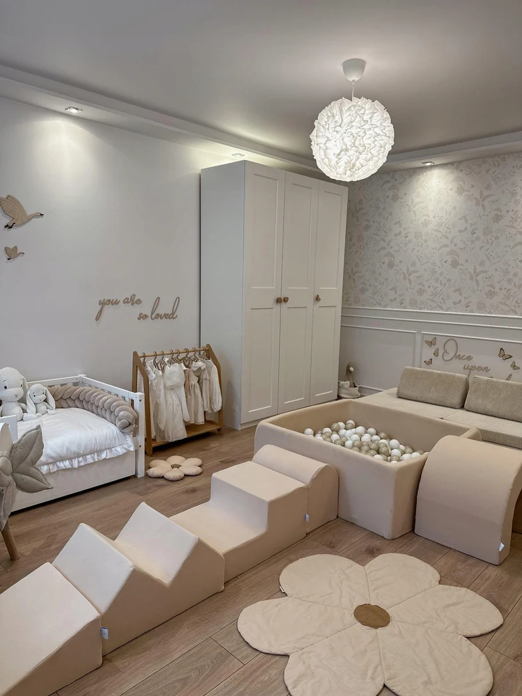 Mimii Suchy basen 110x110x40 smėlio spalva bez piłek