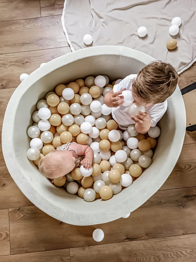 Mimii Suchy basen 110x40 Velvet Soft Jasnomiętowy bez piłek