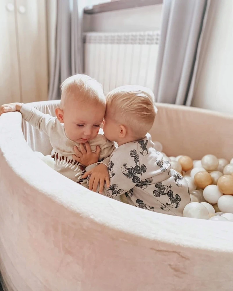Mimii Suchy basen su piłeczkami Velvet Soft Kreminis
