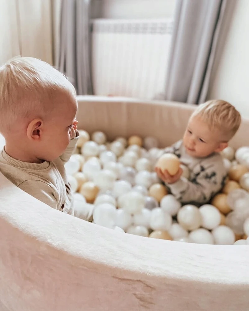 Mimii Suchy basen su piłeczkami Velvet Soft Kreminis