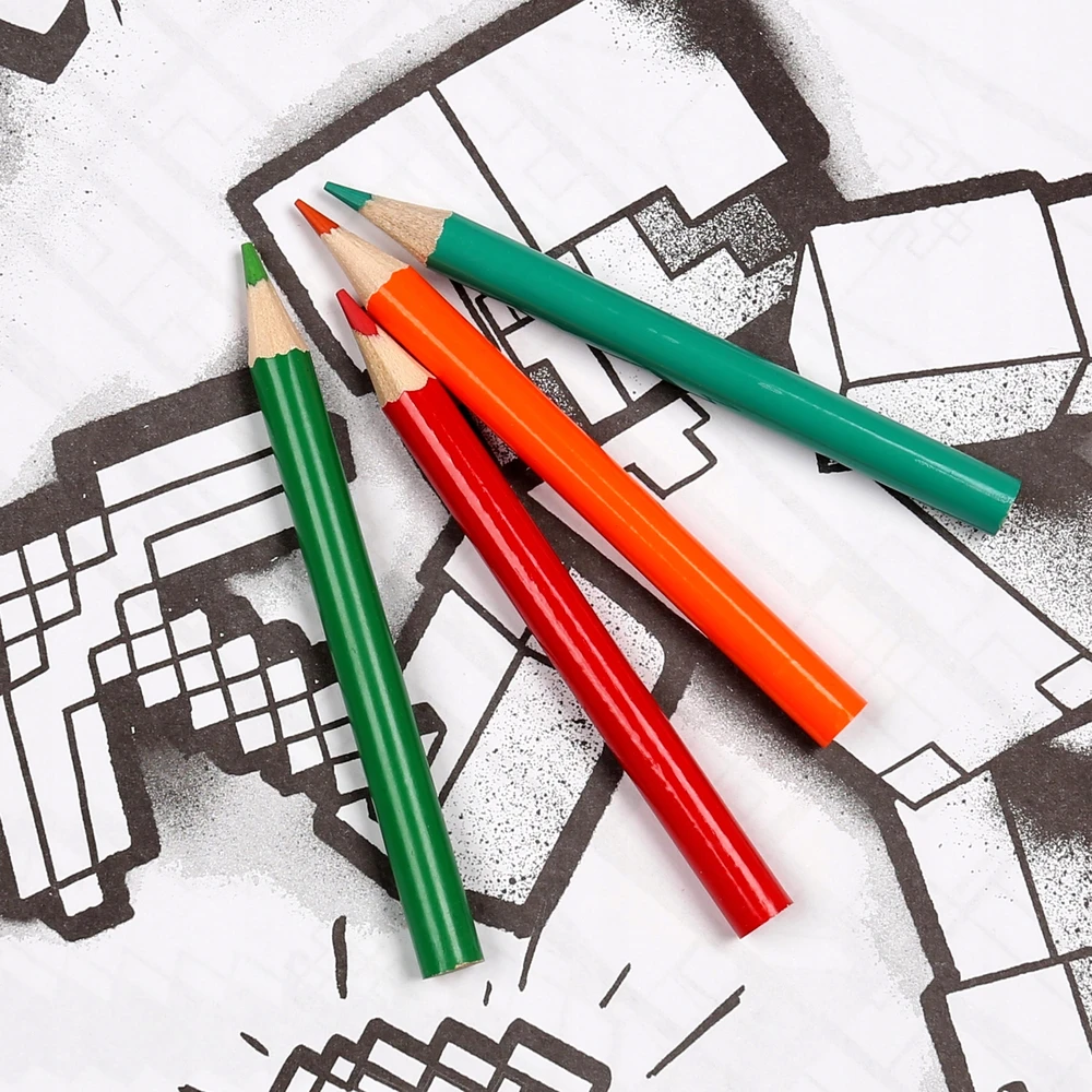 Minecraft Creative RINKINYS vaikams, dažymo rinkinys + kreidelės