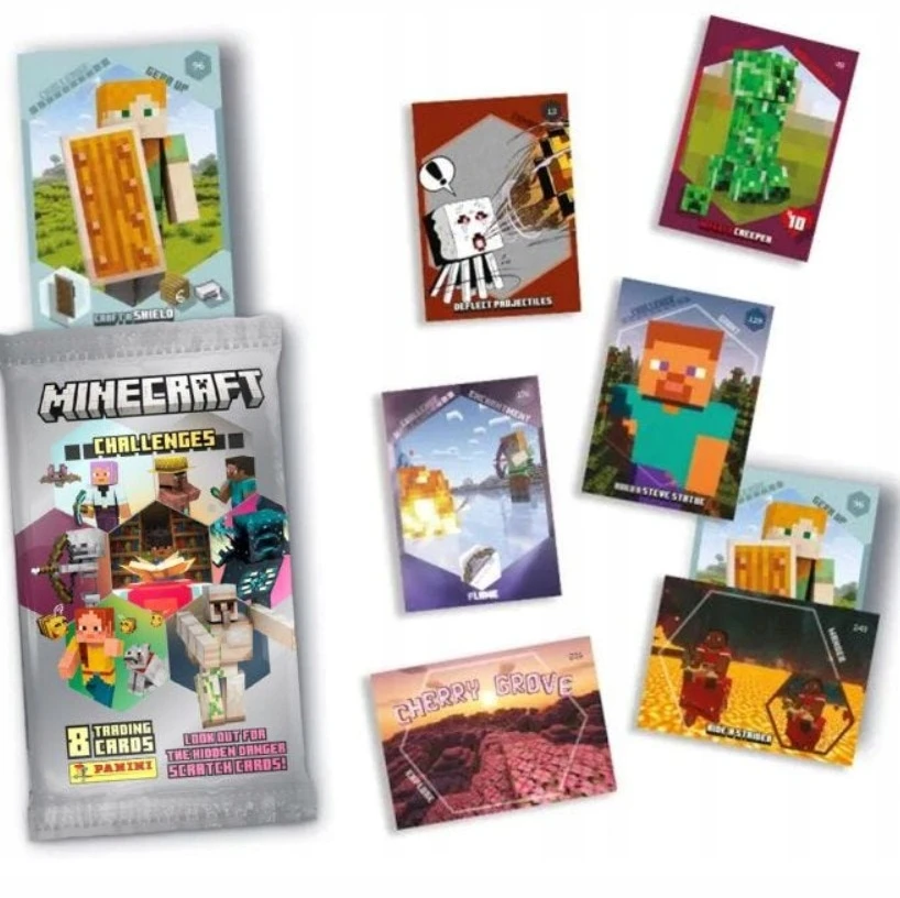Panini MINECRAFT Kolekcinės kortelės CHALLENGES STARTER