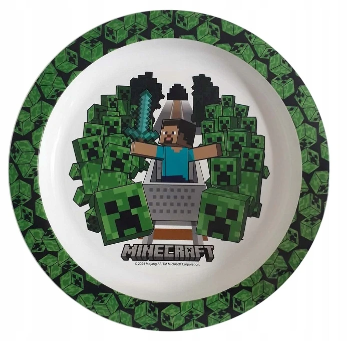 MINECRAFT. PLASTIKINĖ PLOKŠTĖ + DUBULAS + PUODULIS SU RANKENE. 3 DALIŲ RINKINYS