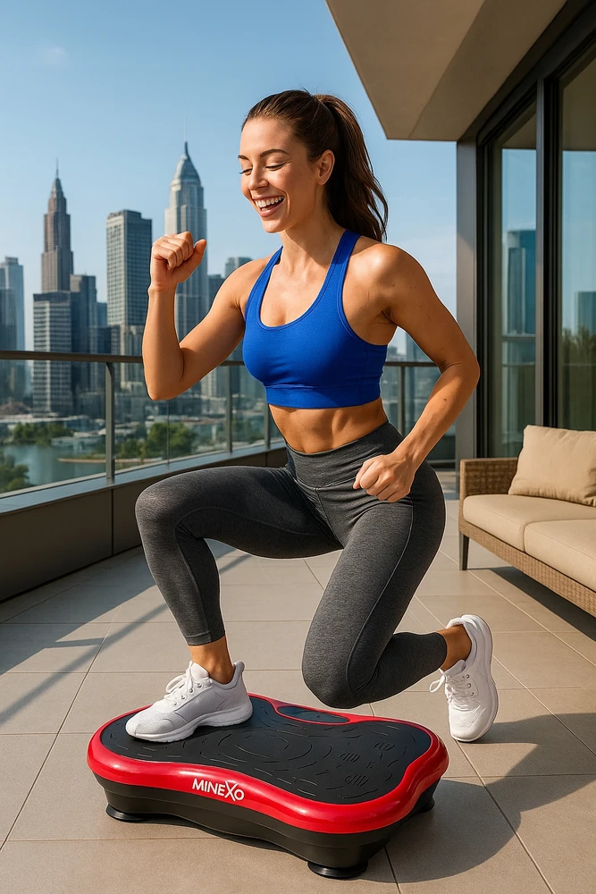 Minexo Vibro Slim platforma – treniruokite visą kūną be pastangų