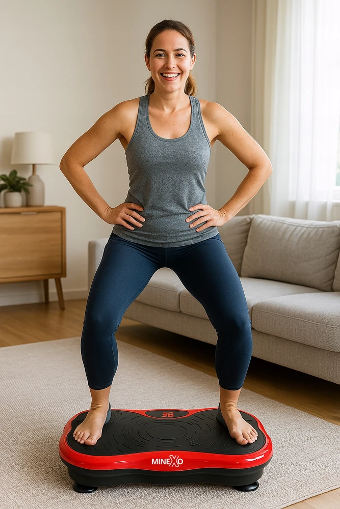Minexo Vibro Slim platforma – treniruokite visą kūną be pastangų
