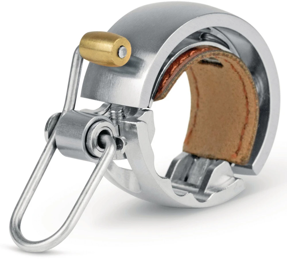 Mini garso signalas Knog Oi Luxe, sidabrinės spalvos