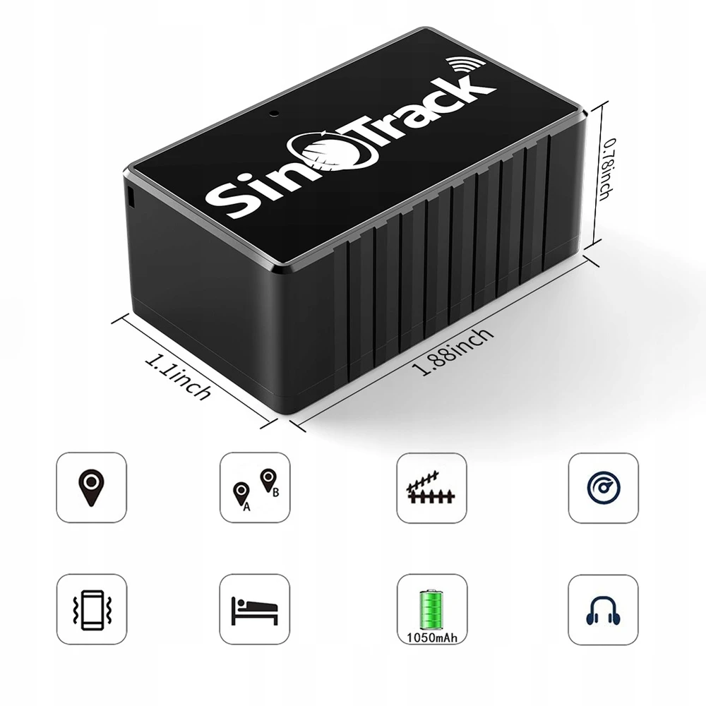 MINI GPS LOCATOR SINOTRACK ST903 DVIRAČIO 1050mAh programėlė BE PRENUMERUOTO