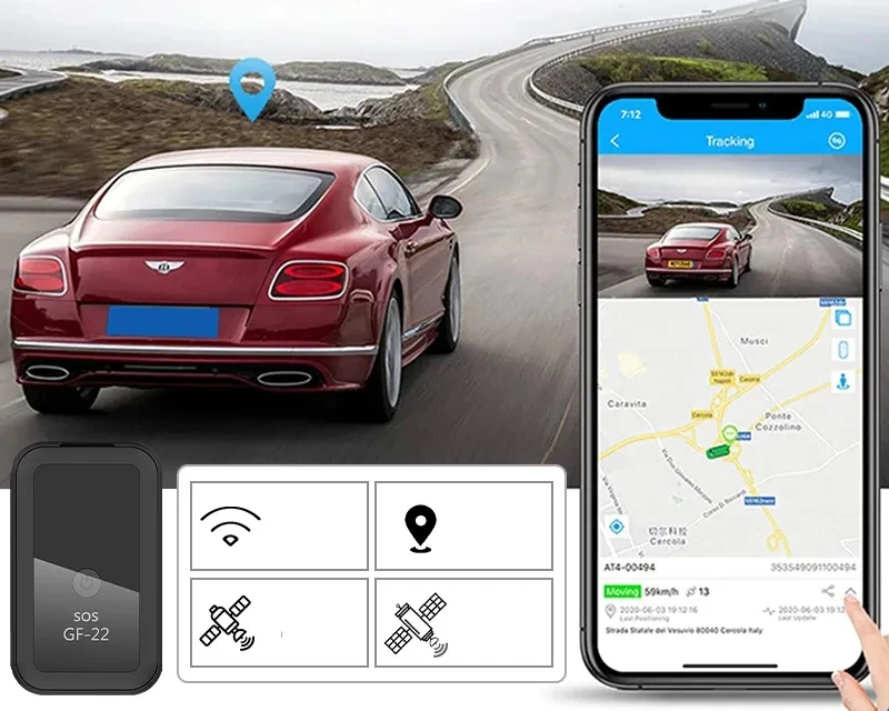 MINI GPS LOKATORIAUS MAGNETO KLAUSIMO SOS PROGRAMĖ BE MOKESČIŲ IR PRENUMERUOTOS