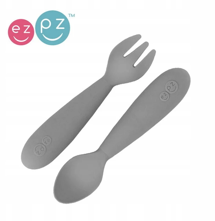 EZPZ Mini Utensils pilka