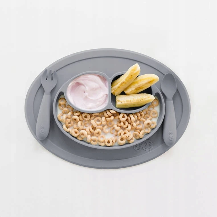 EZPZ Mini Utensils pilka