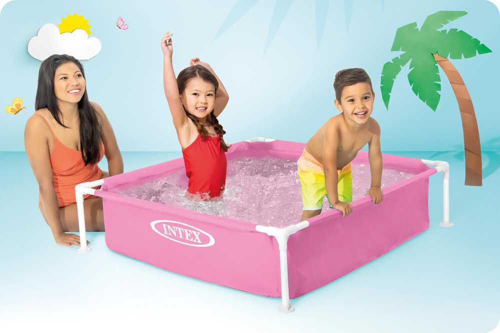 Surenkamas baseinas INTEX Mini Frame, 122x122x30cm žalias 57172NP
