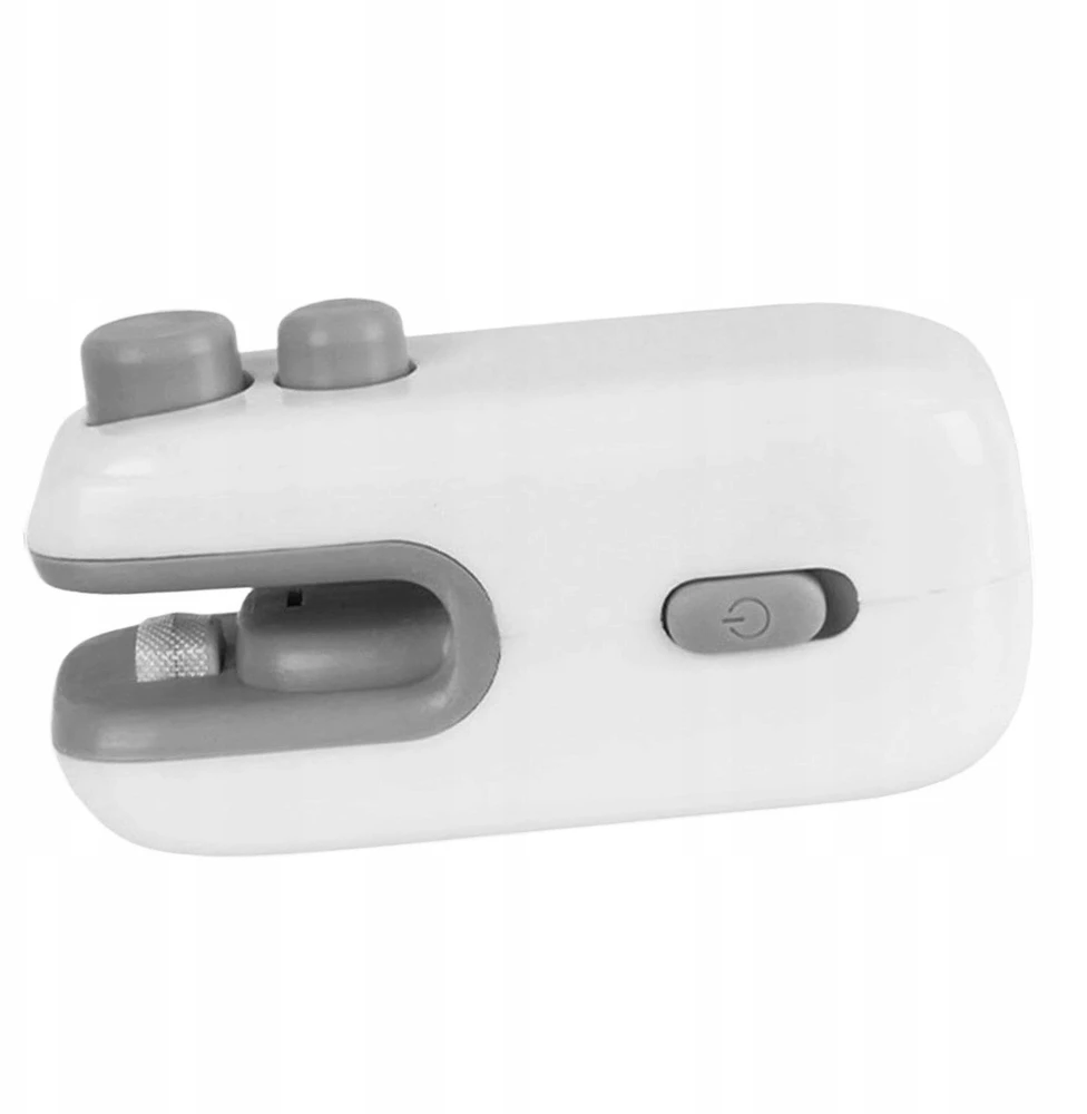 Mini maišelio sandariklis su mažu buitiniu pjaustytuvu, sandarinimo įrankiu, 200 mAh baltos spalvos sandarikliu