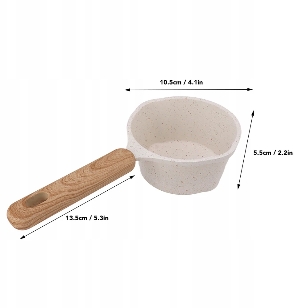 MINI nelimpantis PUODAS SVIESTUI IR PIENUI PAkaitinti 10,5*5,5CM 250ml