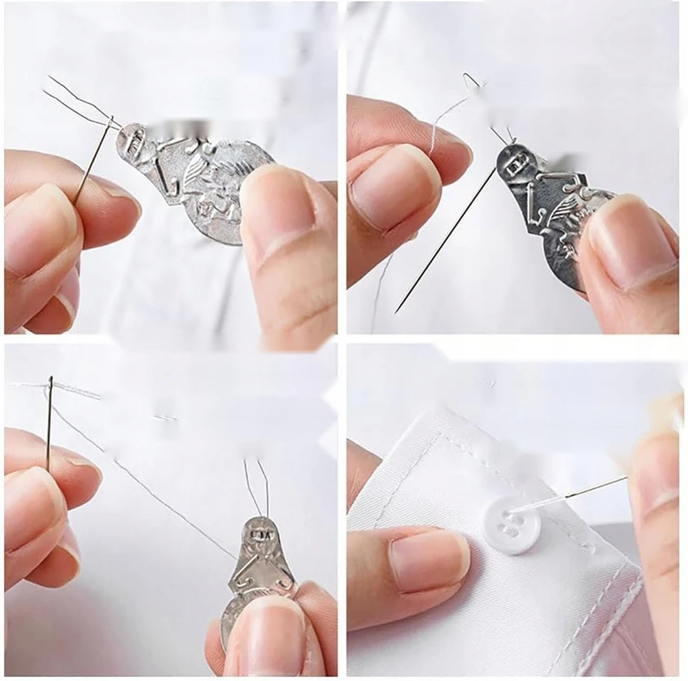 MINI NEŠIMASIS SIUVIMO RINKINYS SU RŪŽOSIOMIS ADATELĖMIS IR SIŪLU 6X7cm
