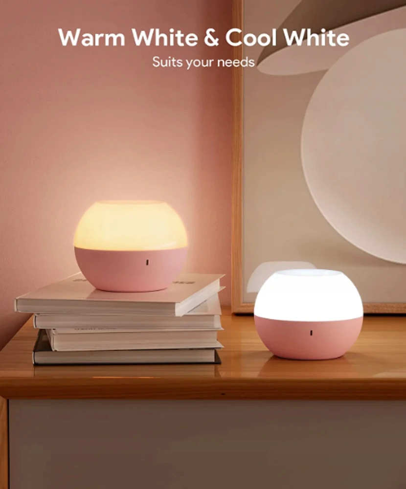 MINI RGB stalinis šviestuvas AUKEY LT-ST23 rožinė