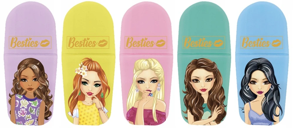 Mini teksto spalvikliai GRAFIX Besties, 5 vnt.