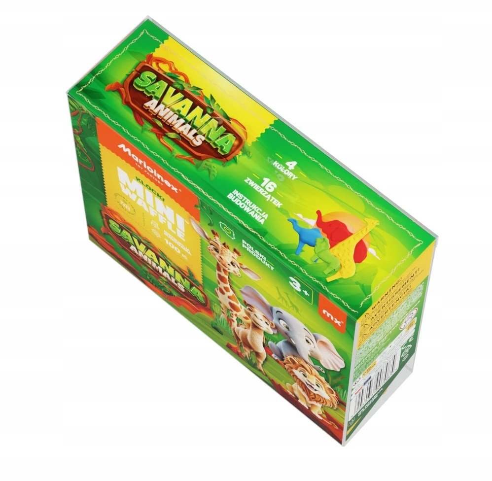 Mini vaflinė 100el gyvūnai Sawanna - Marioinex