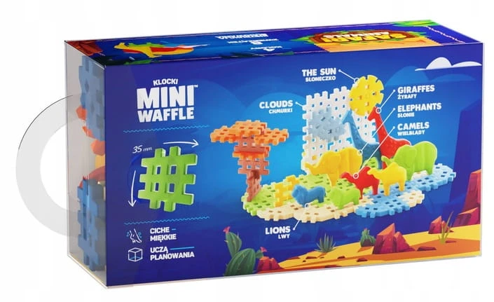 Mini vaflinė 50el Gyvūnai Safari - Marioinex