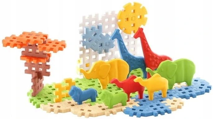 Mini vaflinė 50el Gyvūnai Safari - Marioinex