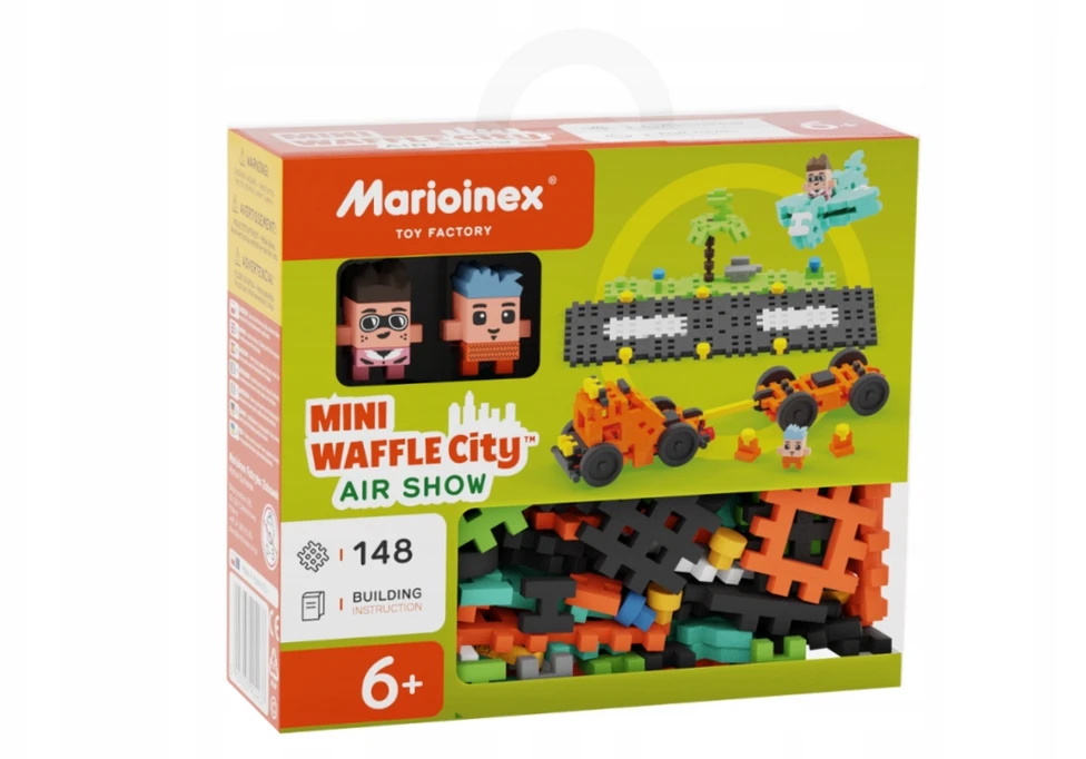 Marioinex Statybinės kaladėlės mini vaflių oro šou 148 vnt.