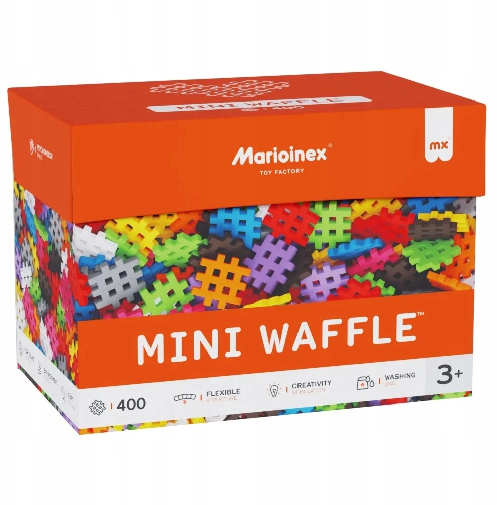 Mini Waffle statybinės kaladėlės 400vnt Marioinex rinkinys