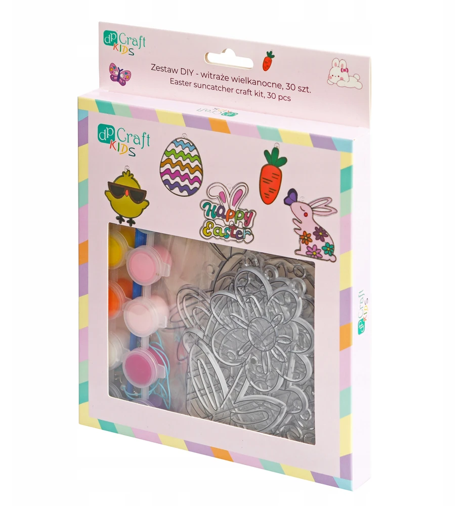 Mini witraże su motywami wielkanocnymi i wiosennymi DpCraft
