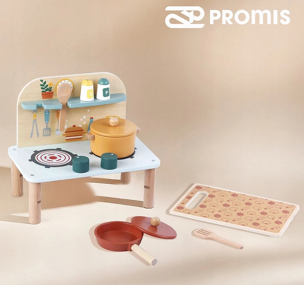 „Promis“ mini medinė virtuvėlė vaikams