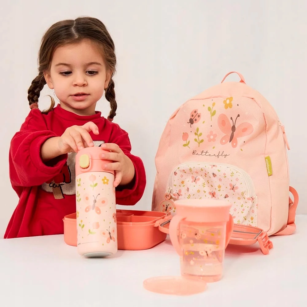 Miniland Thermos junior 320ml - Butterflies, termo buteliukas