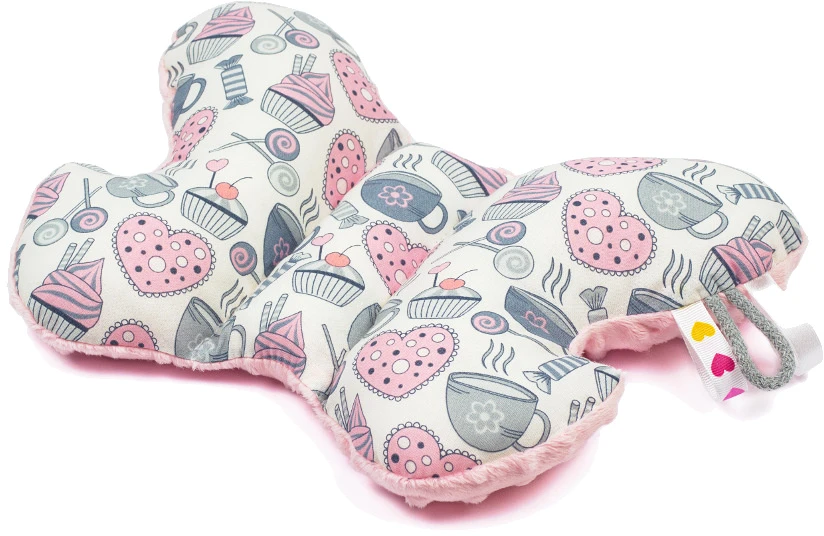 Miniminky Anti-shock Travel Pillow Butterfly galvos atrama Minky Colors vežimėliui