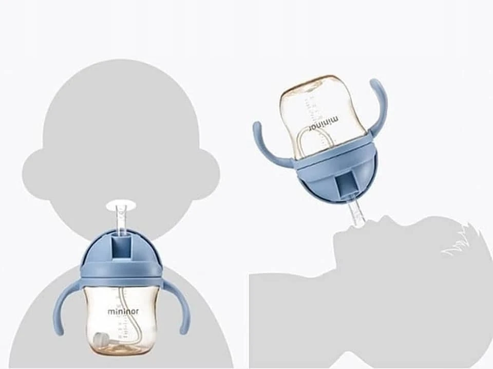 Mininor Global Aps „mininor Global“ – šiaudinis butelis iš tritano, 220 ml – šiaurietiško dangaus mėlynumo (14243)