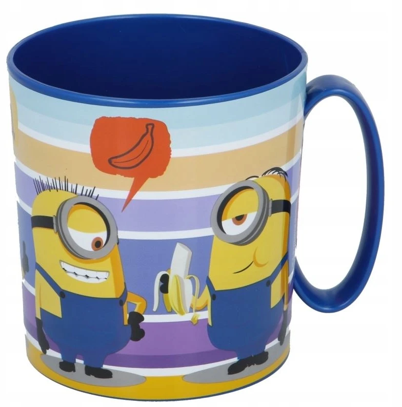 MINIONKI mikrobangų krosnelės puodelis su rankena 350 ml