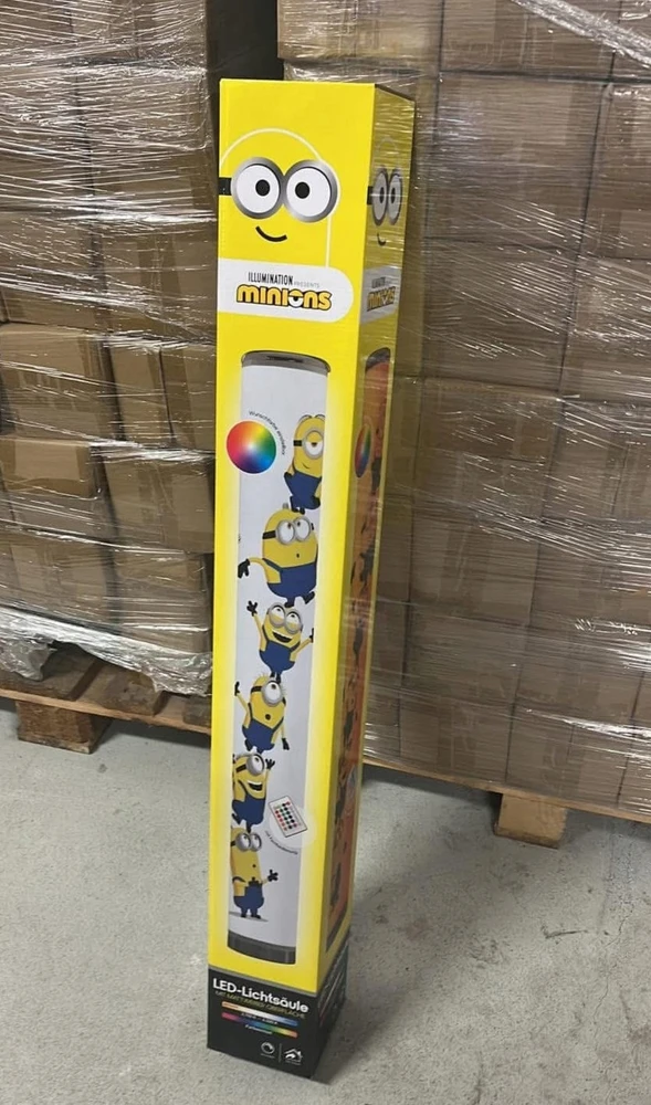 Minions LED toršeras, pultelis, RGB spalvos