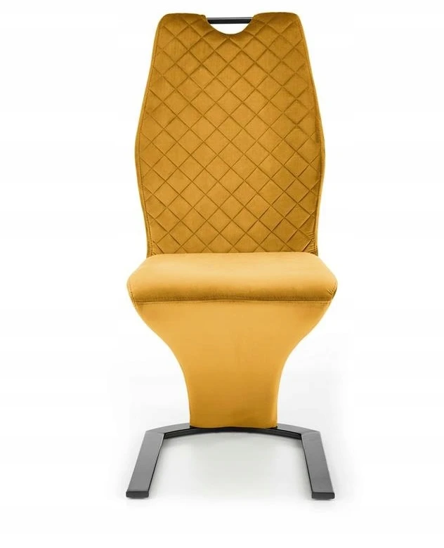 Minkšta kėdė K-442 Halmar Mustard, ant bėgių