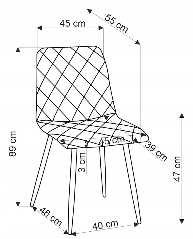 Minkšta kėdė K525 garstyčių Halmar