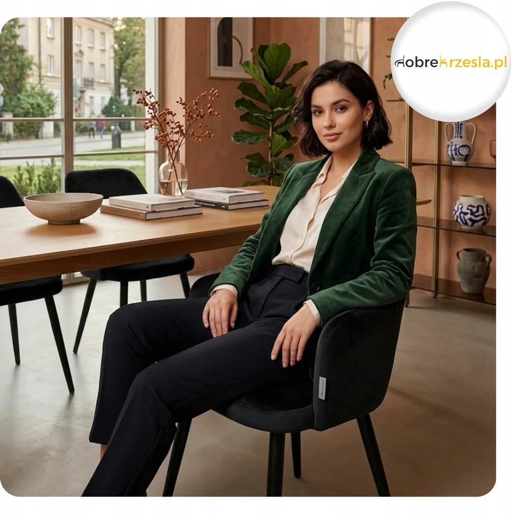 Atos Minkšta kėdė svetainei Milano Juodas Leg MG19 Modern Velvet