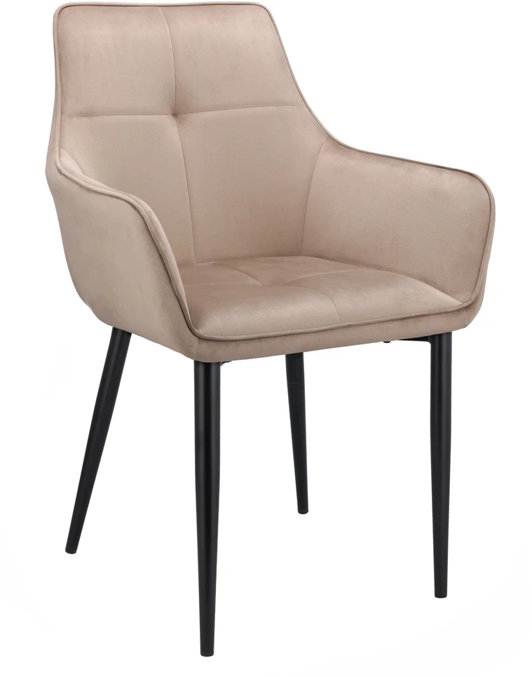 Minkšta kėdė valgomajam SVEIKATAS aksomas MODERN smėlio spalvos ALMA JUMIhome