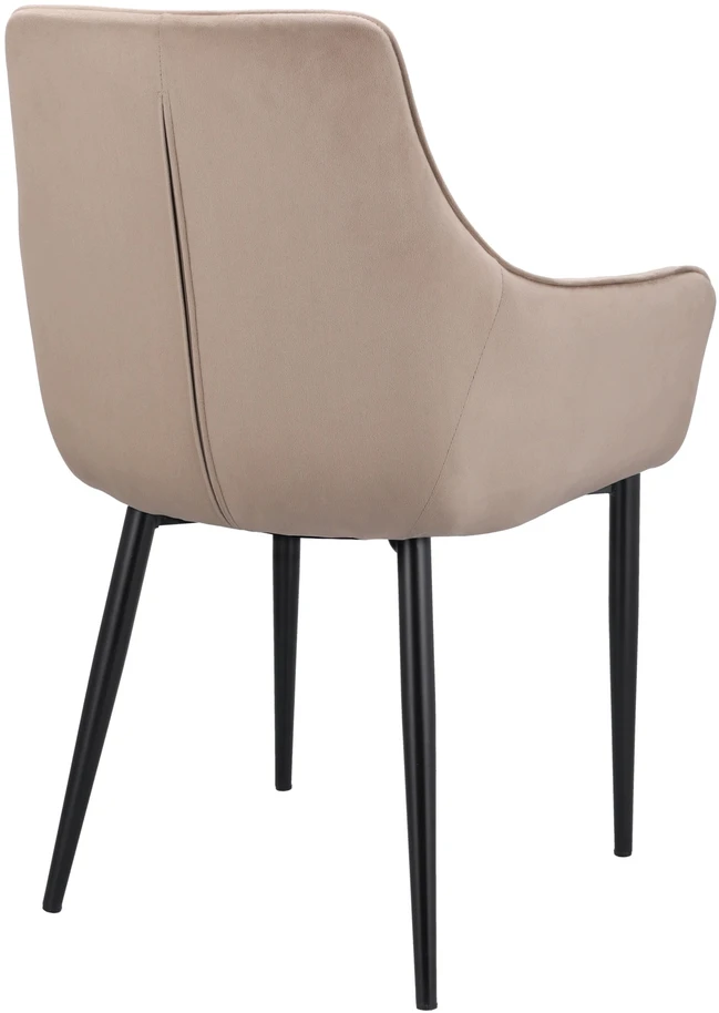 Minkšta kėdė valgomajam SVEIKATAS aksomas MODERN smėlio spalvos ALMA JUMIhome