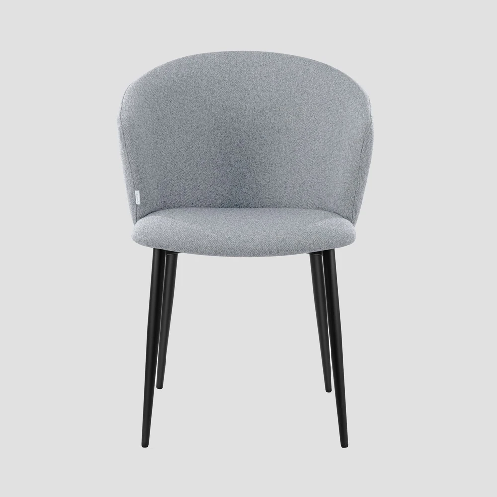 Minkšta silkės rašto kėdė, lofto stiliaus LUJO, tamsiai pilka 56,5x59x81 HOMLA