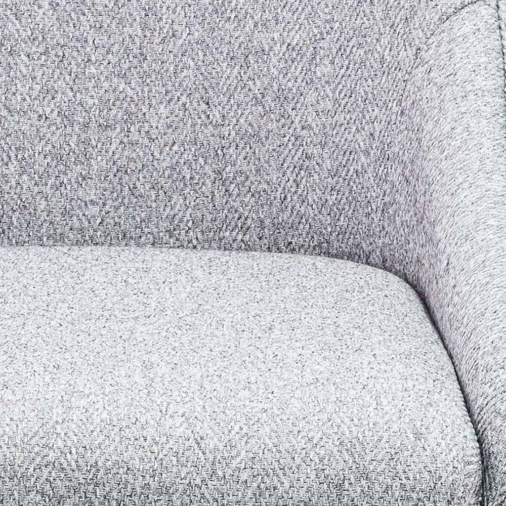 Minkšta svetainės kėdė SABOR pilka silkės raštas 52x52x93.5 HOMLA