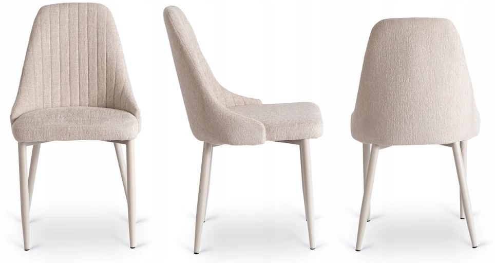 Mebel Elite Minkšta virtuvės audinio kėdė, skirta svetainei valgomajam Cashmere TORINO