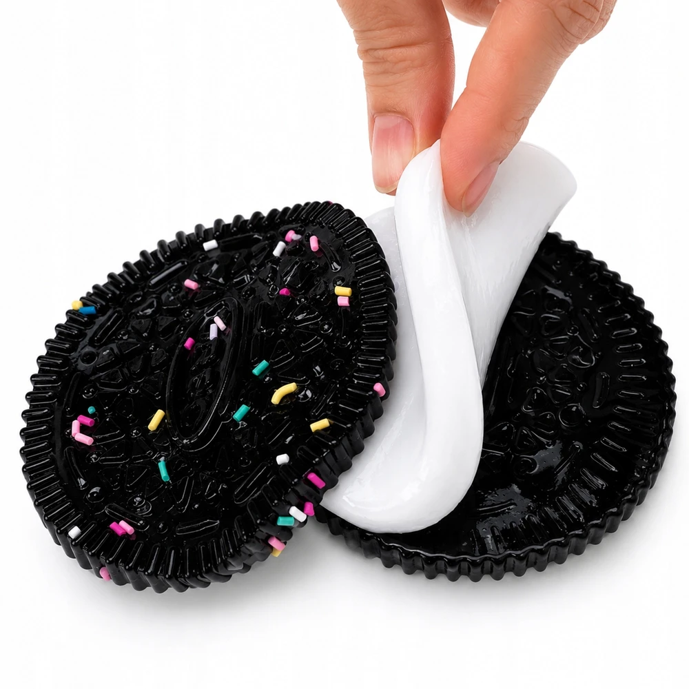 MINKŠTAS MAŽAS OREO SAUSINĖLIS ANTISRESSAS ŽAISLAS VAIKŲ JAUTIKLIUI