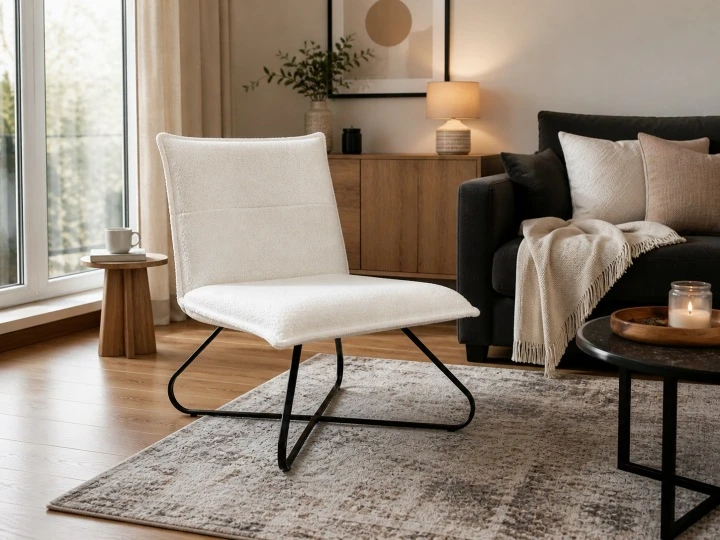 Minkštas, stilingas, patogus Livarno Home Teddy pliušinis fotelis