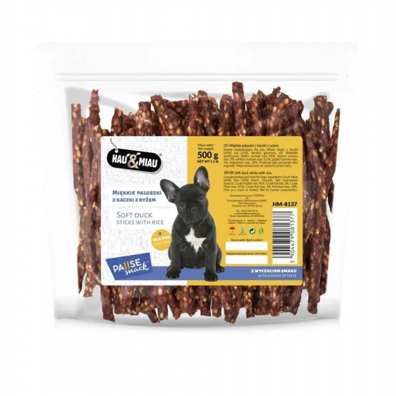 Hau&Mau Hau&Miau minkšti antienos pagaliukai su ryžiais 500g