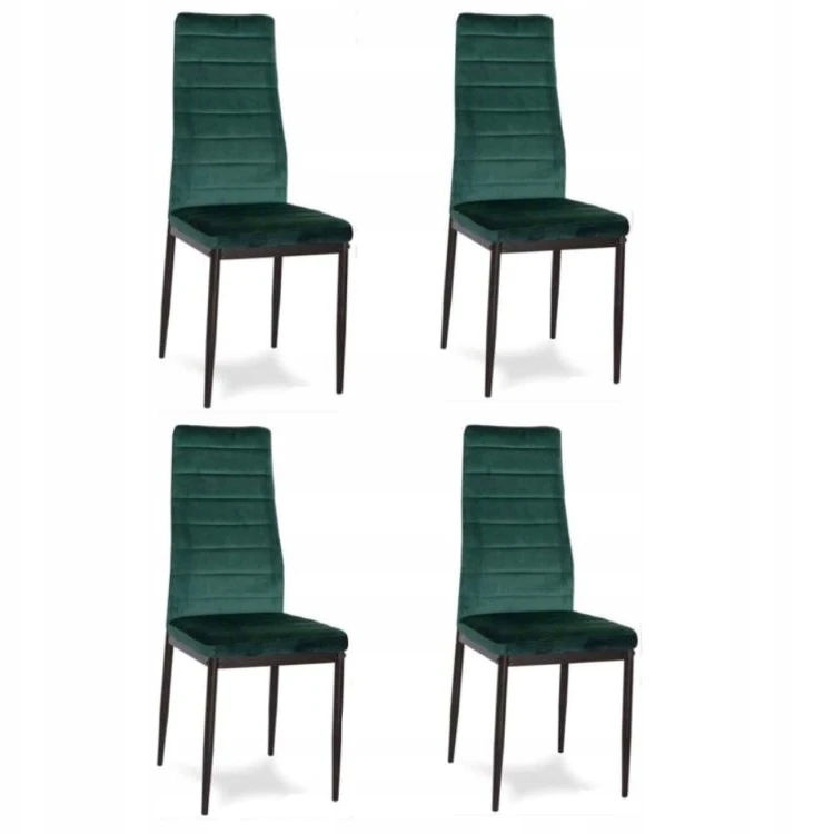 Minkštos kėdės Svetainė Valgomasis Velvet Žalias Velvet 4 vnt