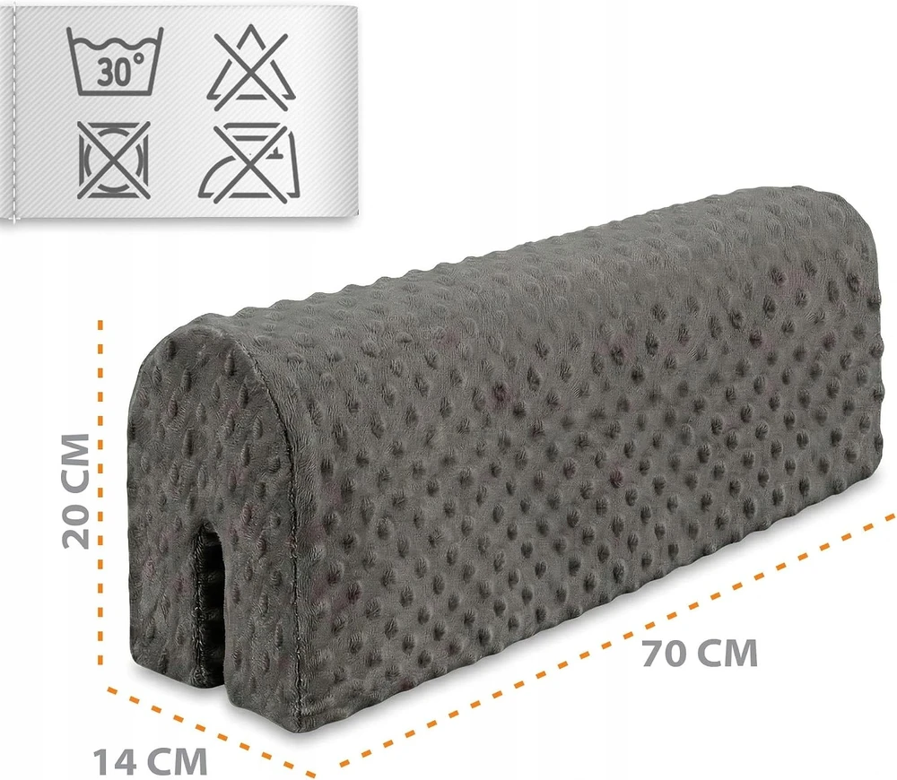 Minky ZABEZPIECZENIE KRAWEDZI LOZECZKA 70 CM Z POKROWCEM DO PRANIA