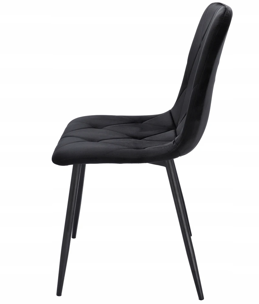 MINŠTA dygsniuota KĖDĖ VELVET aksominė moderni PIADO juoda JUMIhome