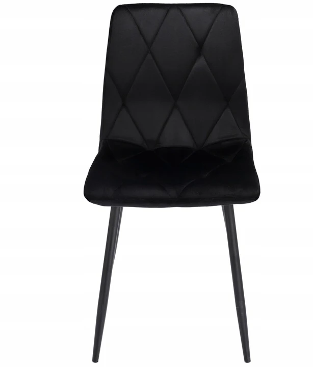 MINŠTA dygsniuota KĖDĖ VELVET aksominė moderni PIADO juoda JUMIhome