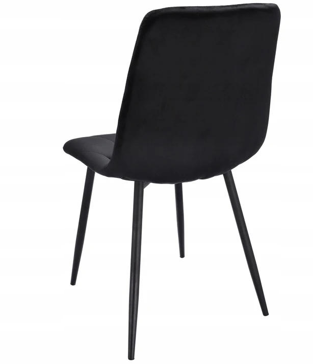 MINŠTA dygsniuota KĖDĖ VELVET aksominė moderni PIADO juoda JUMIhome